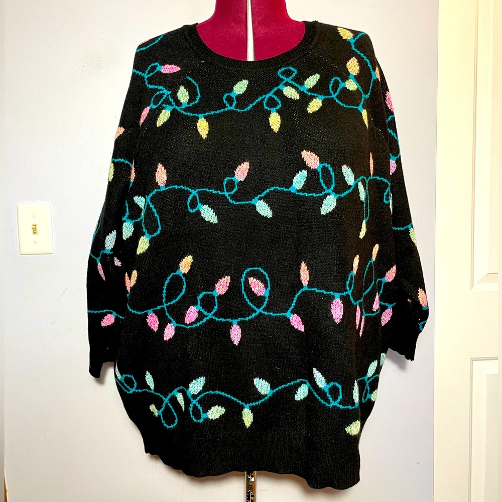 Torrid Holiday Light Jacquard Pullover Sweater